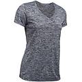 under armour. maglietta donna col v tech twist grigio tshirt ritiro gratis