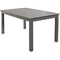 milanihome. it tavolo rettangolare allungabile in alluminio taupe 150/210x90 d taupe 151 x 75 x 89