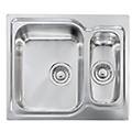 lavello 2 vasche (58x50cm) matico inox satinato 011642scssp