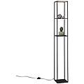 lampada da terra led contura nero luce bianco freddo 1680 lumen