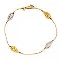 bracciale donna in oro giallo e bianco 803321706430