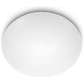 - suede lampada da soffitto led tonda bianca piccola 28cm 12w