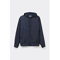 bomber con cappuccio shine uomo blu taglia m