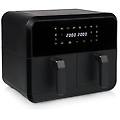 182068 friggitrice ad aria a doppio cestello capacita` 8 litri potenza 2400 watt 8 programmi