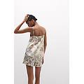 top in seta stampata la dolce vita donna multicolore taglia s