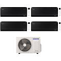 climatizzatore quadri split windfree black 7+7+9+9 btu con aj100txj5kg/eu inverter r-32 wi-fi classe