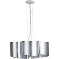 luce ambiente design lampadario neoclassico imagine grigio paralume grigio 5x e27 &oslash;63cm