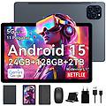 tablet t90 10. 1 fhd+ 8gb/128gb 8000mah android 15 grigio + pacchetto accessori