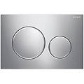 placca wc sigma 20 round doppio tasto cromo satinato