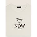 t-shirt in jersey di viscosa con dettagli color rame star white donna medium