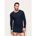 maglia girocollo manica lunga jersey di cotone new simply / blu notte / m blu notte