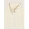 felpa cropped in ciniglia con zip e collo alto gardenia donna small