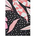 reggiseno sportivo a sostegno medio stampa tropicale allover tropical leaves pink donna extra small