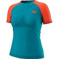 ultra 3 s-tech s/s w maglia trail running donna light green/orange xs/s