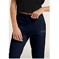 FREDDY pantaloni sportivi cropped con risvolto e strass dark sapphire donna extra small