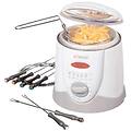 - friggitrice e macchina per fonduta ffr 1290 capacità 1 litri 840 watt colore bianco /