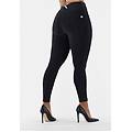 jeggings push up wr. up 7/8 curvy con gamba superskinny jeans nero-cuciture in tono donna large