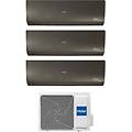 climatizzatore trial split flexis plus black 9+12+12 con 4u85s2sr5fa inverter wi-fi classe a++
