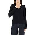 maglione a trecce polo
