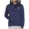 - felpa con cappuccio da uomo club fleece blu taglia s codice bv2654-410