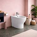 bidet da terra monoforo collezione click ceramica bianca
