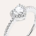 anello solitario silver elegance argento rodiato cubic zirconia collezione silver elegance misura 53