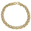 bracciale uomo oro giallo bianco gl100555