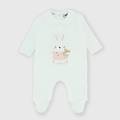 tutina in ciniglia da neonata bianco taglia 3m