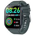 smartwatch curved bluetooth 49mm amoled grigio scuro resistenza acqua ip67 spo2