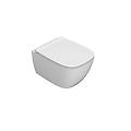 vaso sospeso senza brida in ceramica 50x36 cm globo genesis gns03bi bianco ceramica standard