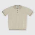 polo in cotone a maniche corte da bambino bianco taglia 6