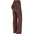 wr. up similpelle con fondo super flare e vita alta french roast donna extra large