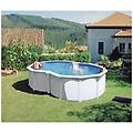 piscina varadero a forma di 8 liner blu 40/100 filtro sabbia bianca 500x340xh. 120 cm