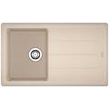 - lavello bfg 611-86 1 vasca con gocciolatoio dimensioni 86x50 cm colore avena serie boston