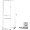 milanihome. it armadio con 3 ante e un cassetto per soggiorno cucina bagno fat marrone chiaro 75 x