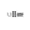 kit u-bolt 80 mm per barre 60-80 mm