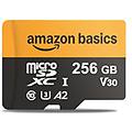 basics scheda micro sd da 256 gb con adattatore per lettore velocità fino a 200 mb/s nero 1