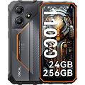smartphone robusto marine 2 da 6 56 8 gb/256 gb dual sim nfc 11000 mah 18 w android 15 arancione
