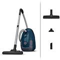 ro3126 power xxl aspirapolvere con sacchetto blu scuro-grigio
