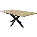 milanihome. it tavolo da pranzo allungabile di design cm 90 l x 160 p x 75 hdi marrone chiaro 160 x