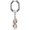 Swarovski Portachiavi Infinito Bianco Mix Di Finiture
