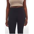 pantaloni n. o. w. in jersey vita bustier e impuntura centrale nero donna extra small