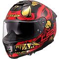 Ls2 Casco Moto Integrale Ff808 Stream Ii Drako Nero Rosso Taglia 2xl
