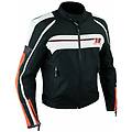 a-pro giacca moto sport custom impermeabile sfoderabile tessuto cordura arancione 3xl