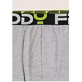 boxer uomo con elastico jacquard e maxi logo melange gray uomo medium