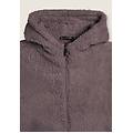 felpa in pile sherpa con cappuccio e zip shark donna extra small