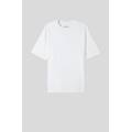 t-shirt over in cotone interlock uomo bianco taglia m