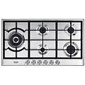 piano cottura 5 fuochi l 90 cm nsl 590d x grigio griglie in ghisa