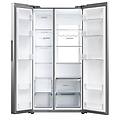 frigorifero side by side hsw79f18anmm classe a-platino acciaio inox