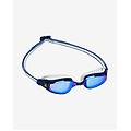 occhialini aqua sphere fastlane azzurro bianco con lenti a specchio blu